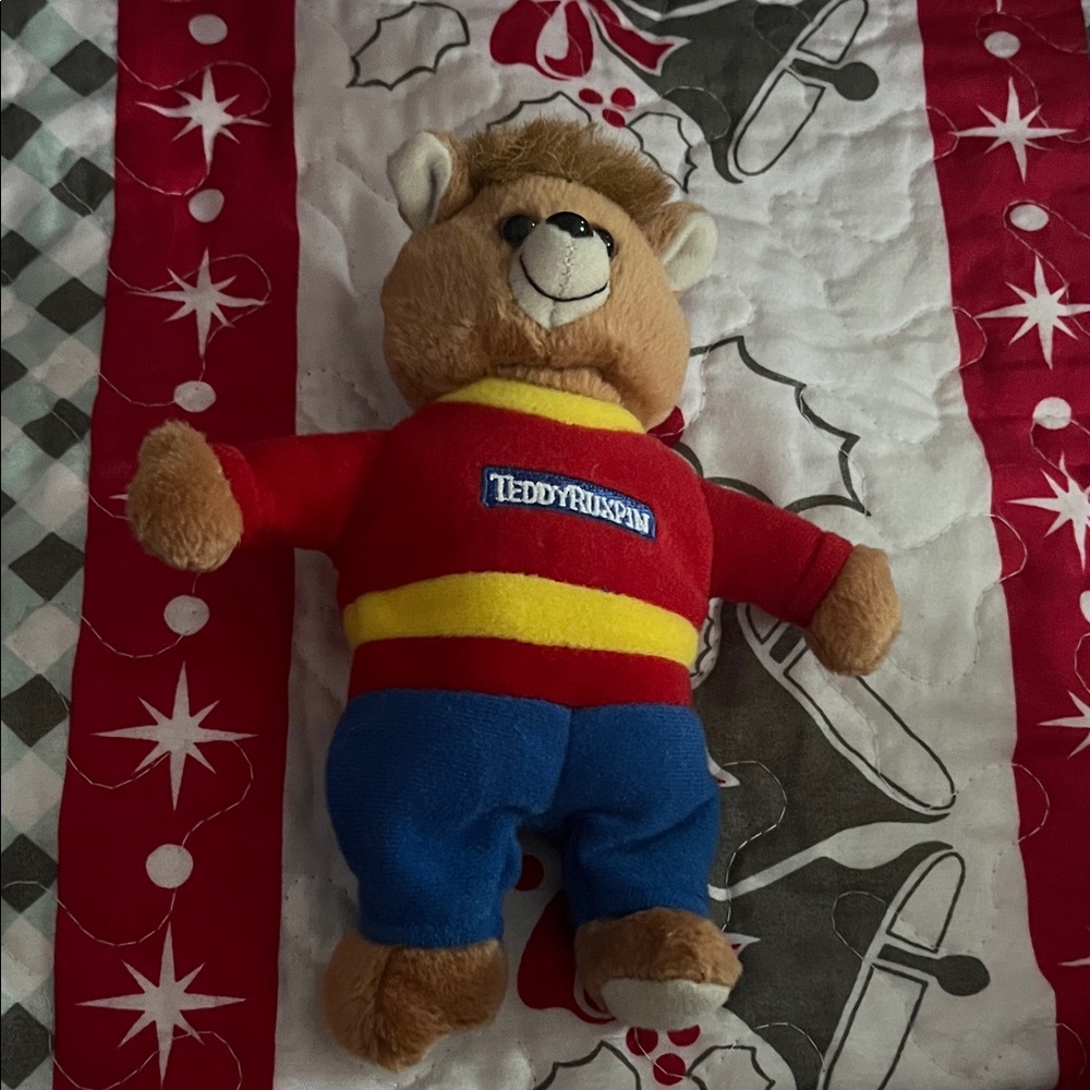 Red and Blue Plush Toy